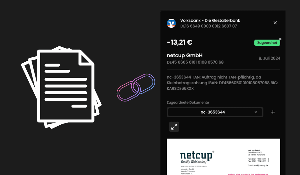 bimetrics Dokumente und Buchhaltung